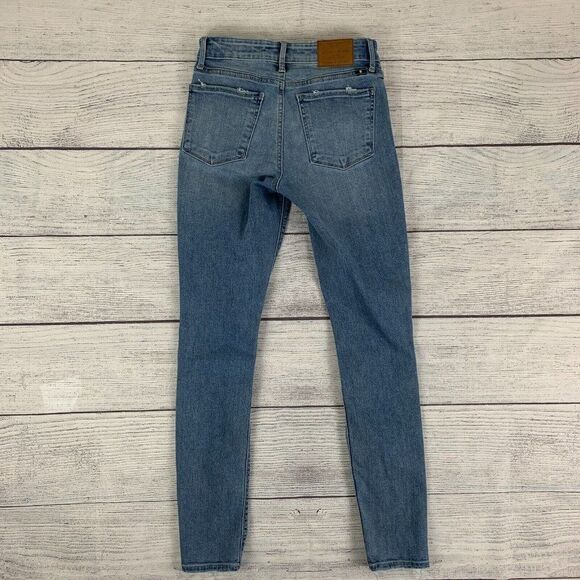 Lucky Brand sz 2 26 Jeans Ava Legging Jegging Skinny Destroyed Inseam 28" - Picture 5 of 11